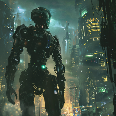 Plotting an Epic Story: Balancing Grand and Intimate Narratives. Sci-Fi robot.