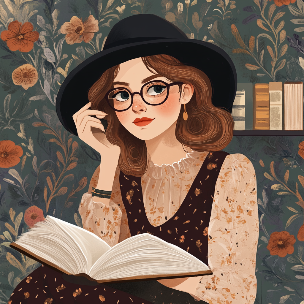 How to Write Cozy Mysteries with Light Suspense and Heart. Woman with glasses holding a cozy mystery novel.