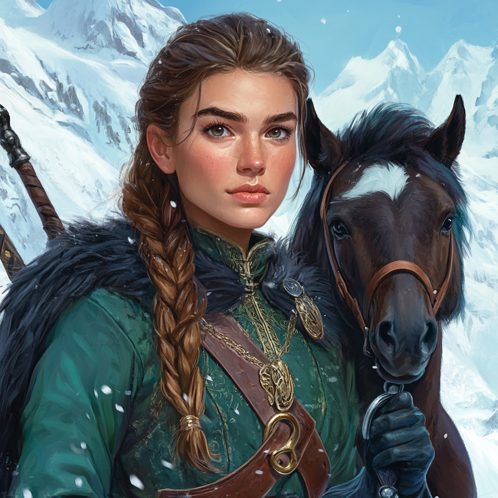 Create Compelling Characters. Teen girl and her horse in a fantasy YA novel.